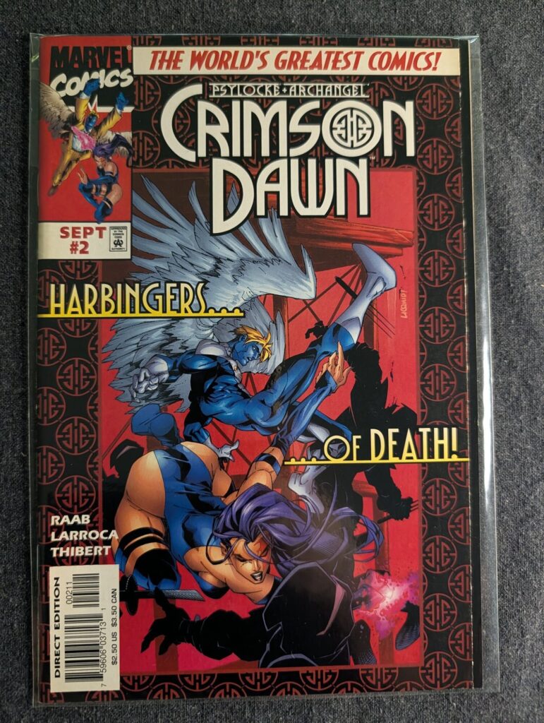 Psylocke & Archangel: Crimson Dawn #2 front cover