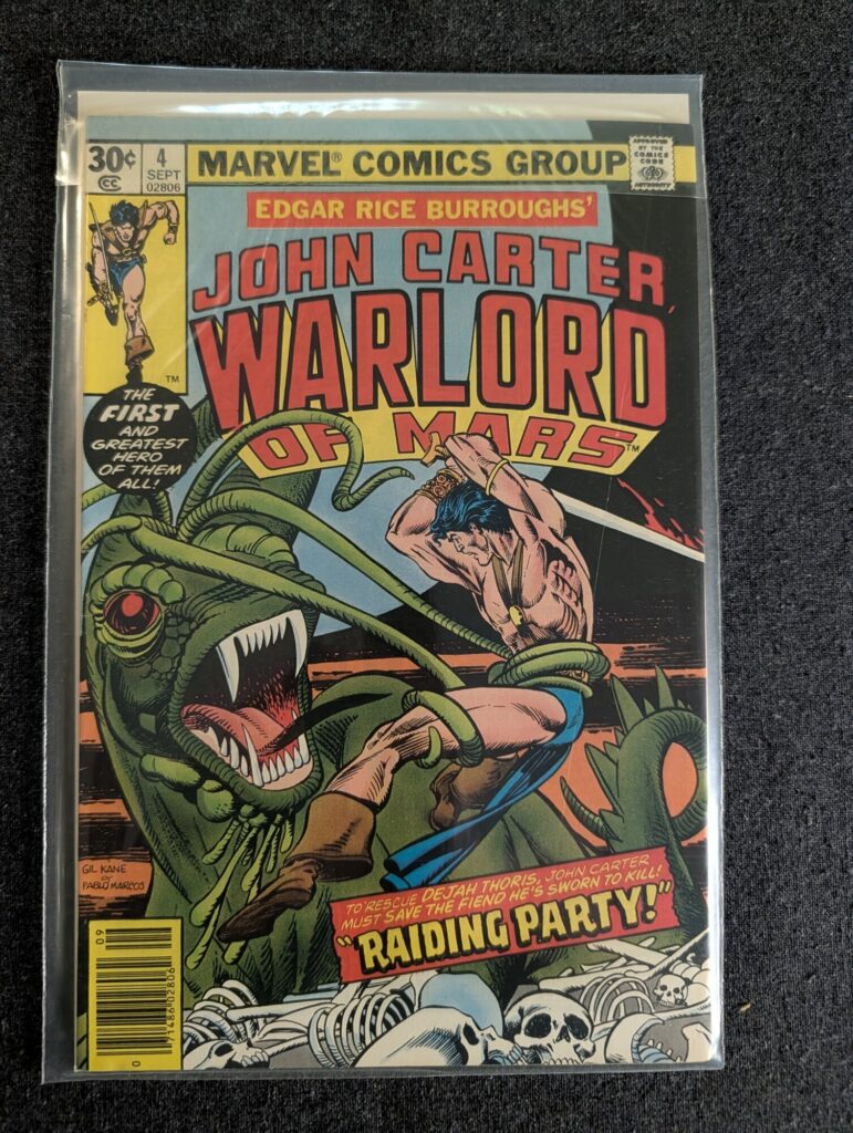 John Carter, Warlord of Mars #4 front cover