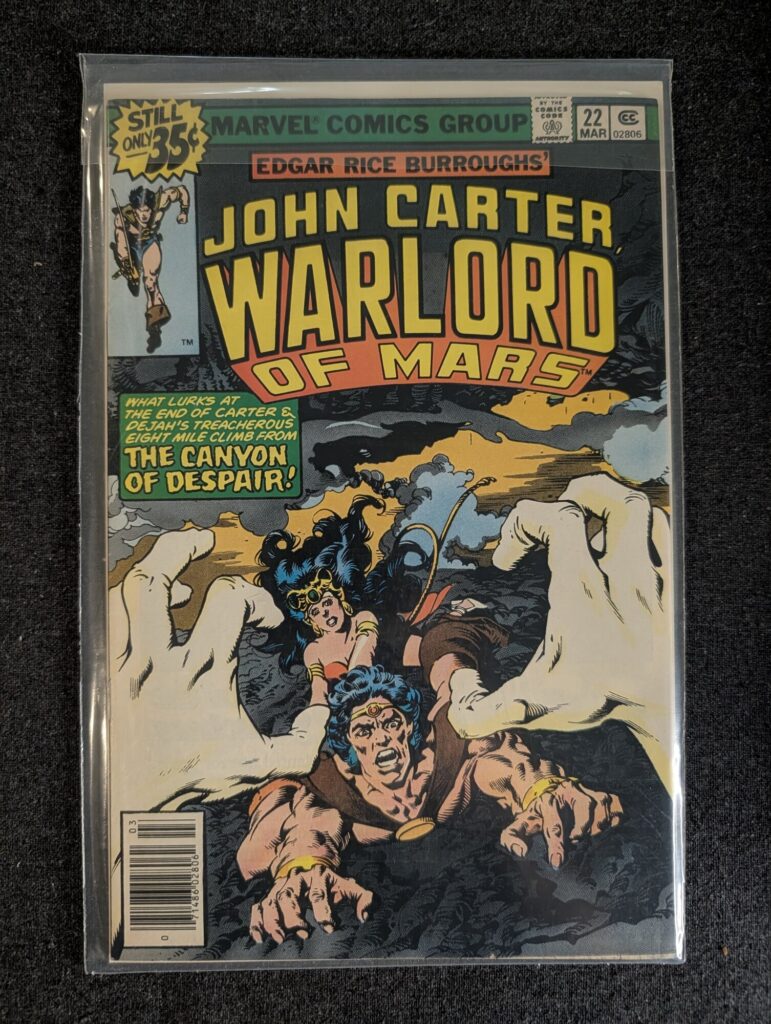 John Carter, Warlord of Mars #22 front cover