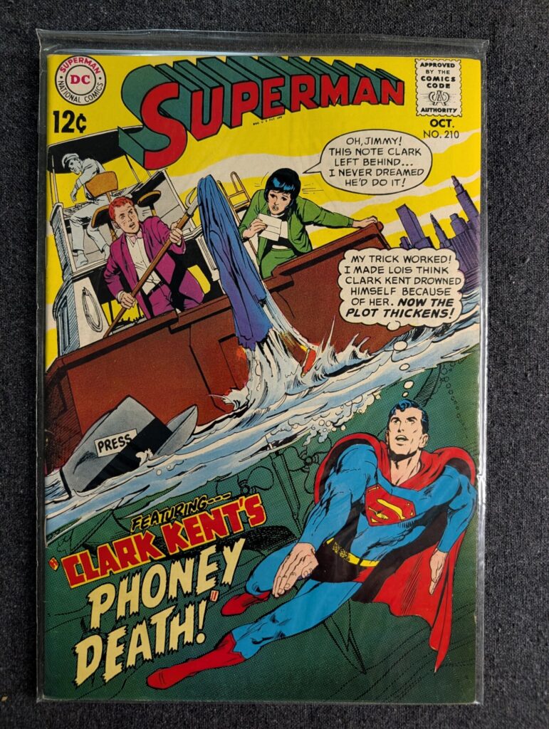 Superman #210 front cover