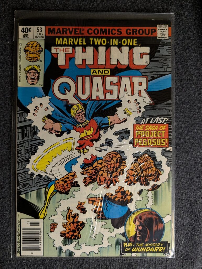 Marvel Two-in-One #53 front cover