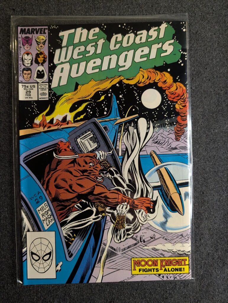 The West Coast Avengers #29 front cover