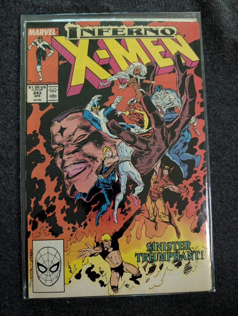 Uncanny X-Men #243 front cover