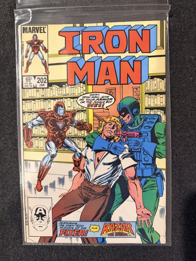 Iron Man #202 front cover