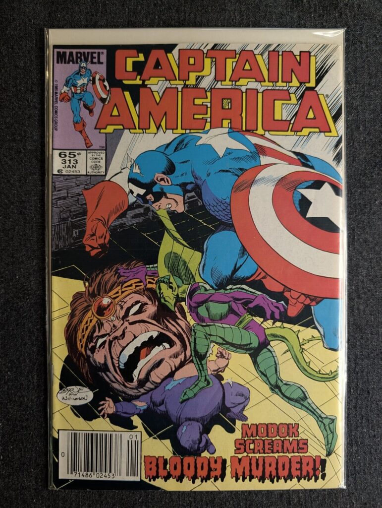 Captain America #313 front cover