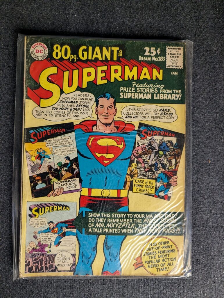 Superman #183 front cover