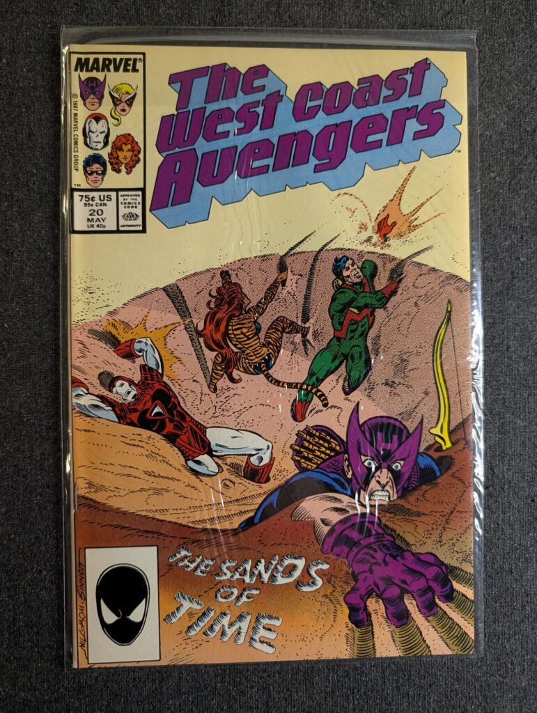 The West Coast Avengers #20 front cover