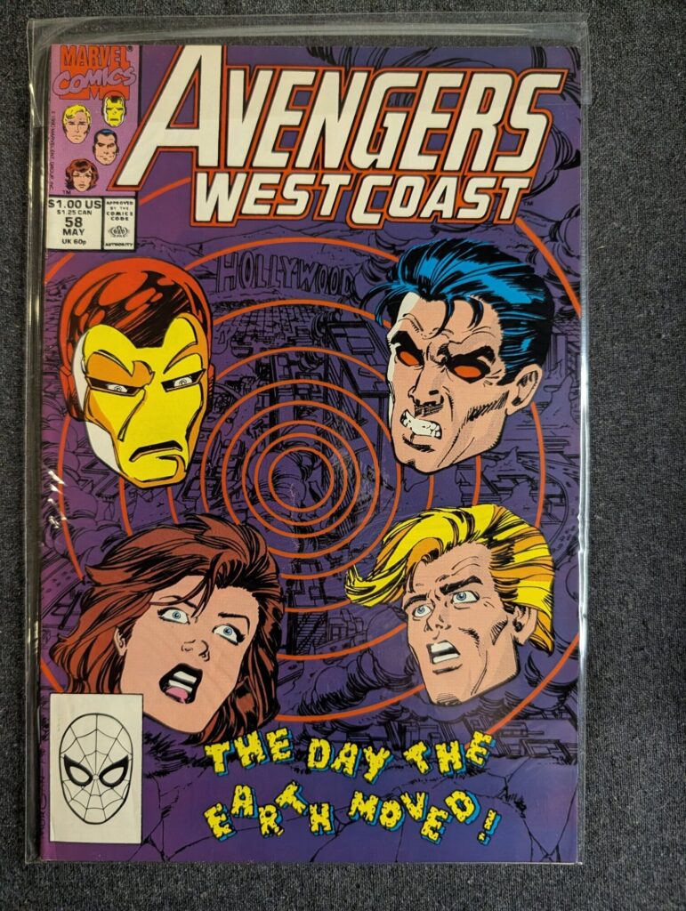 Avengers West Coast #58 front cover