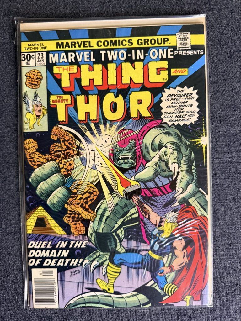 Marvel Two-In-One #23 front cover