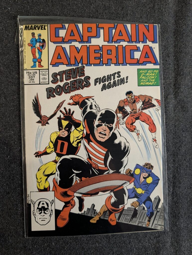 Captain America #337 front cover