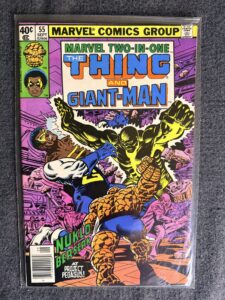 Marvel Two-In-One #55 front cover