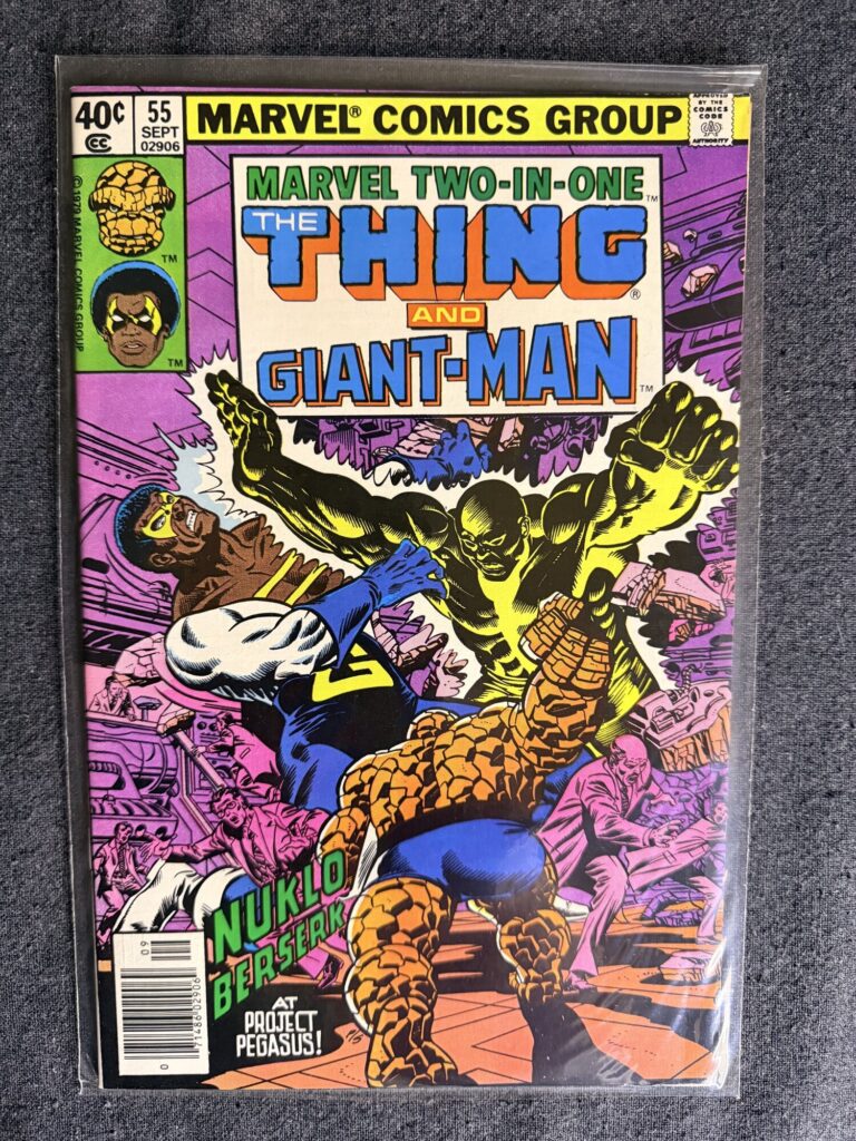Marvel Two-In-One #55 front cover