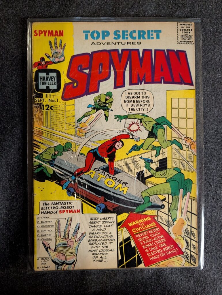Top Secret Adventures Spyman #1 front cover