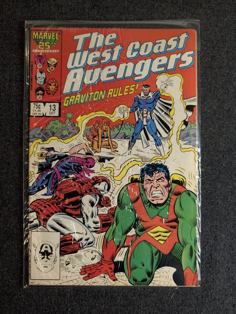 The West Coast Avengers #13 front cover