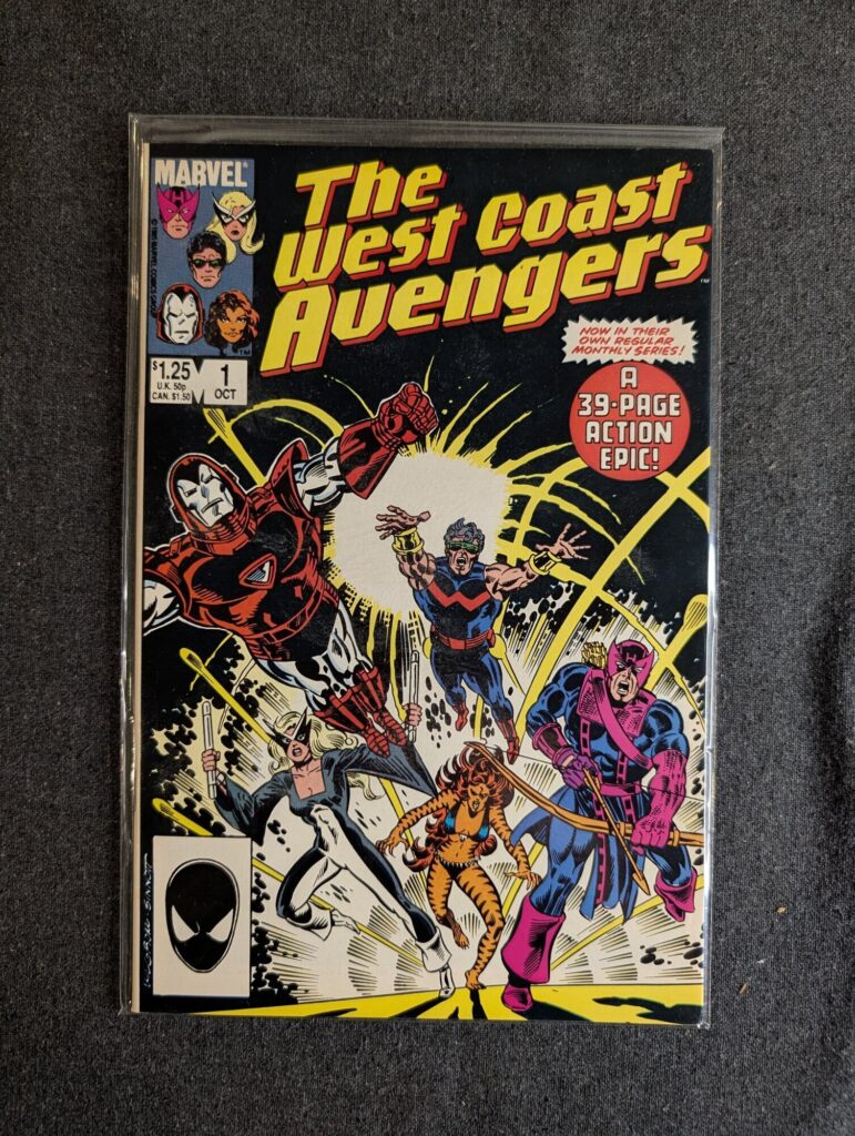The West Coast Avengers #1 front cover