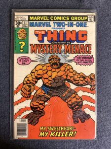 Marvel Two-In-One #31 front cover