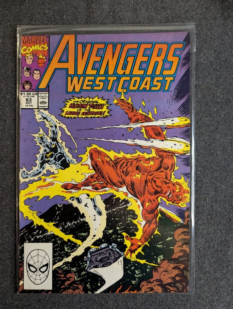 Avengers West Coast #63 front cover