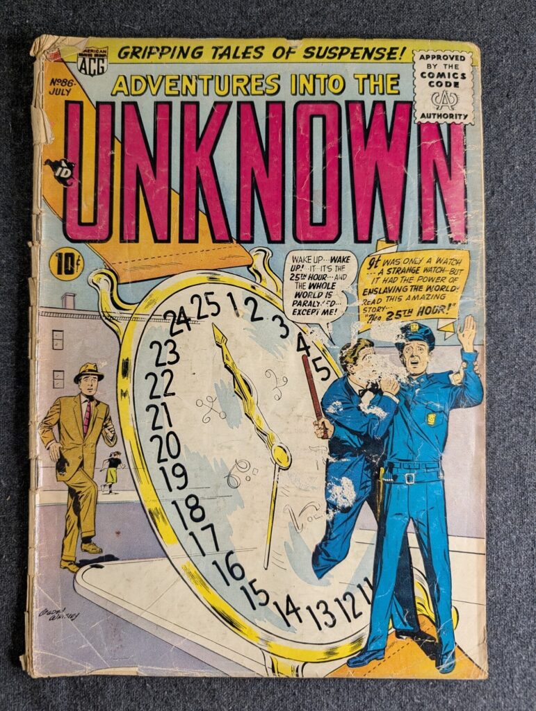 Adventures into the Unknown #86 front cover
