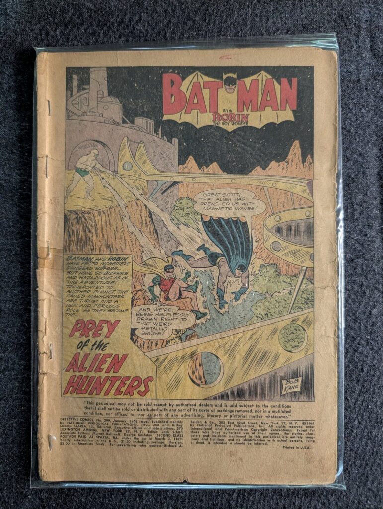 Detective Comics #299 front cover