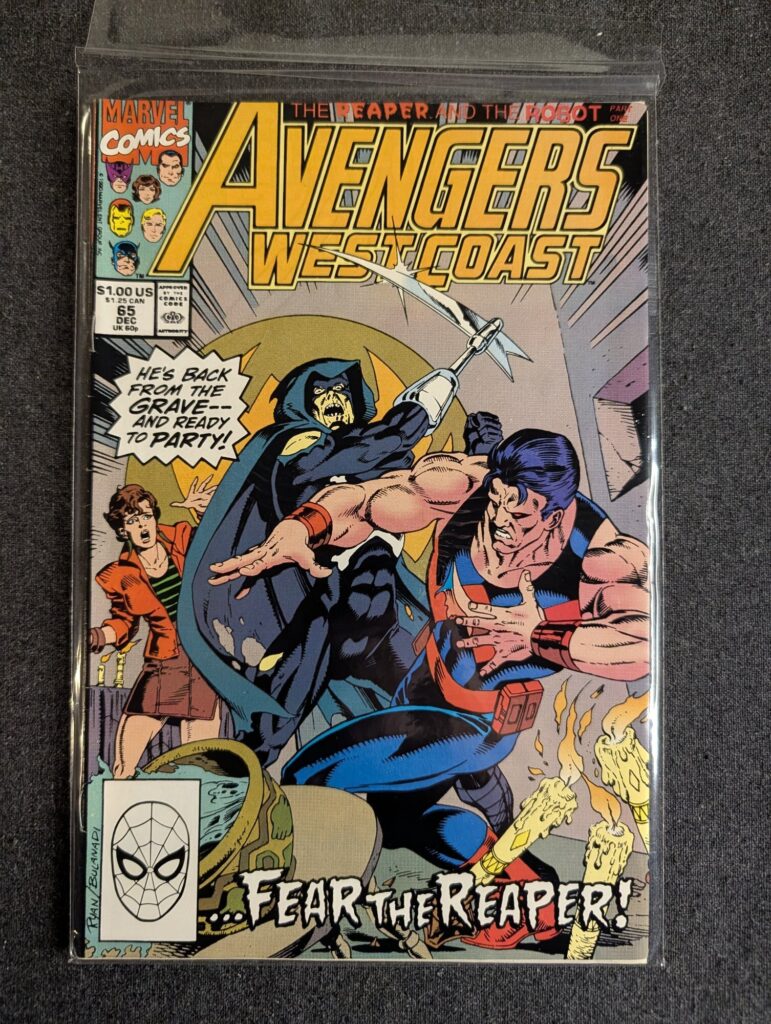 Avengers West Coast #65 front cover