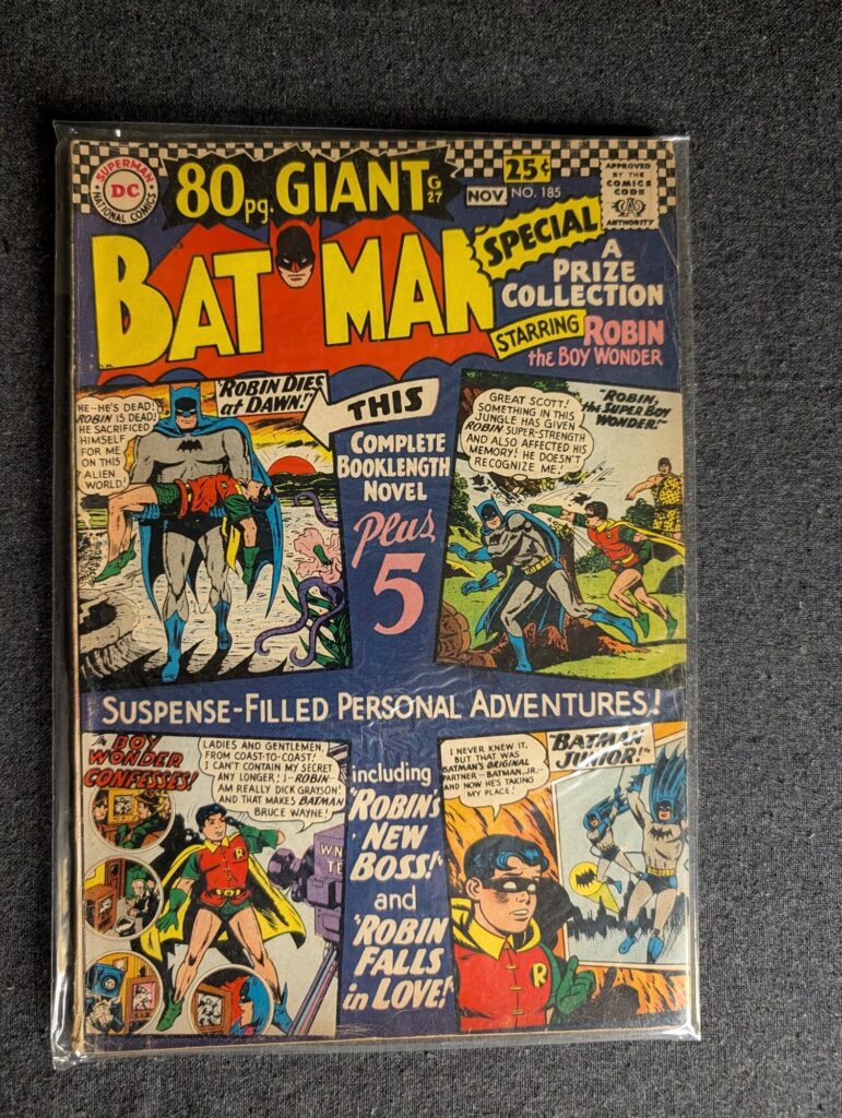 Batman #185 front cover