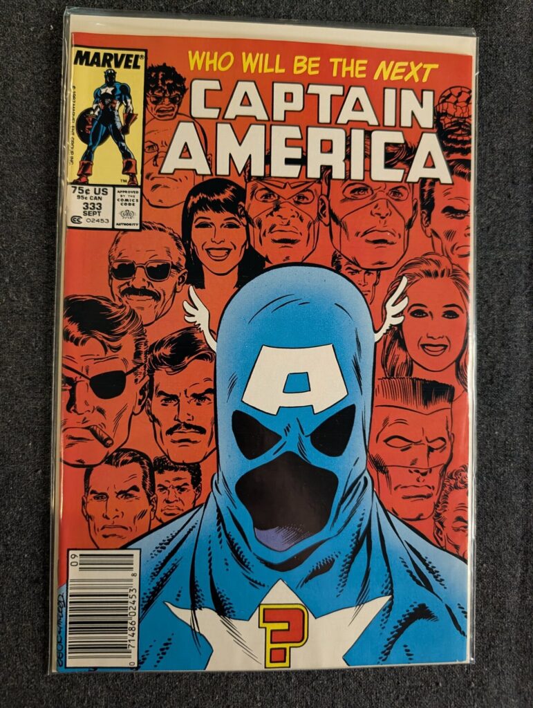 Captain America #333 front cover