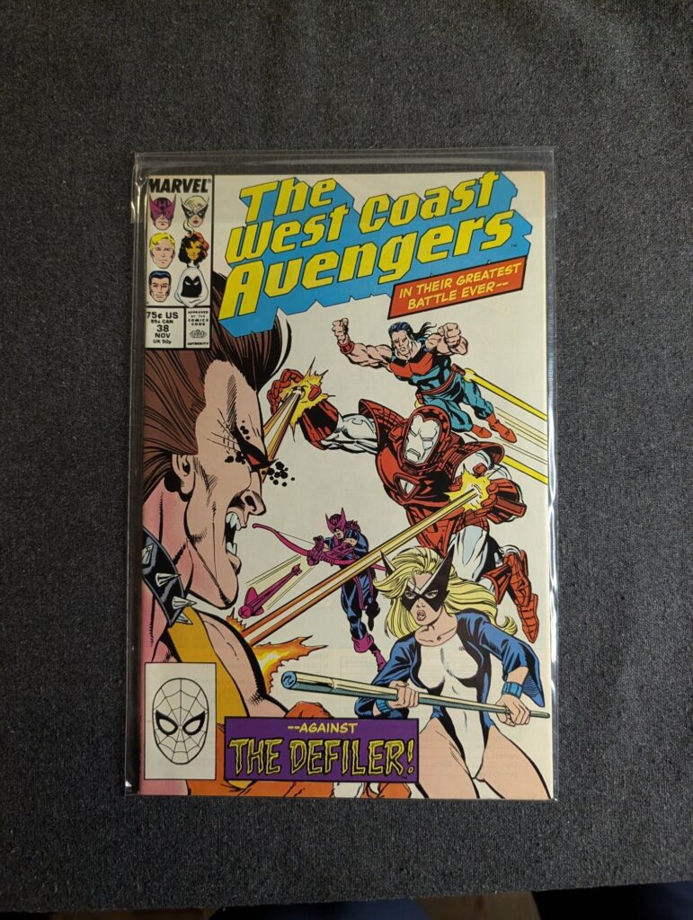 West Coast Avengers #38 front cover