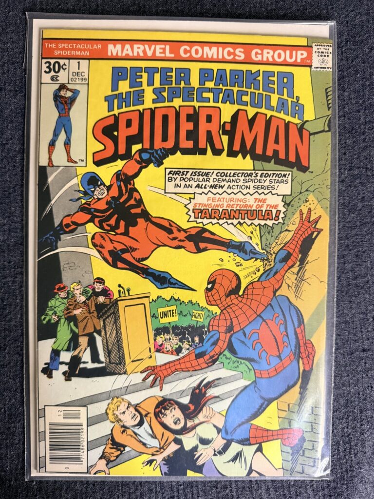 Peter Parker, The Spectacular Spider-Man #1 front cover