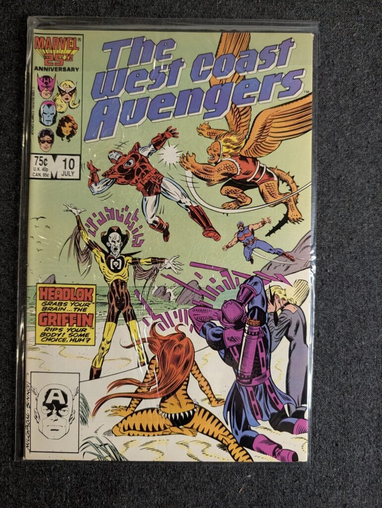 The West Coast Avengers #10 front cover