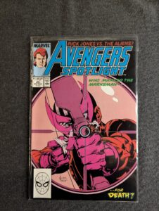 Avengers Spotlight #25 front cover