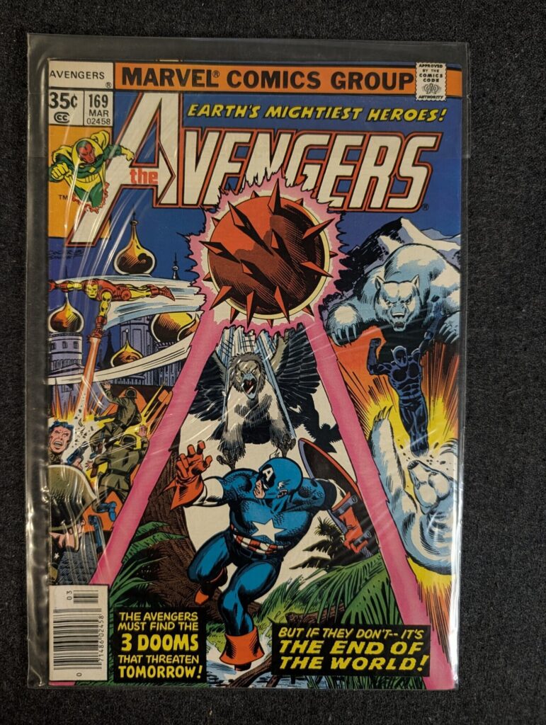The Avengers #169 front cover