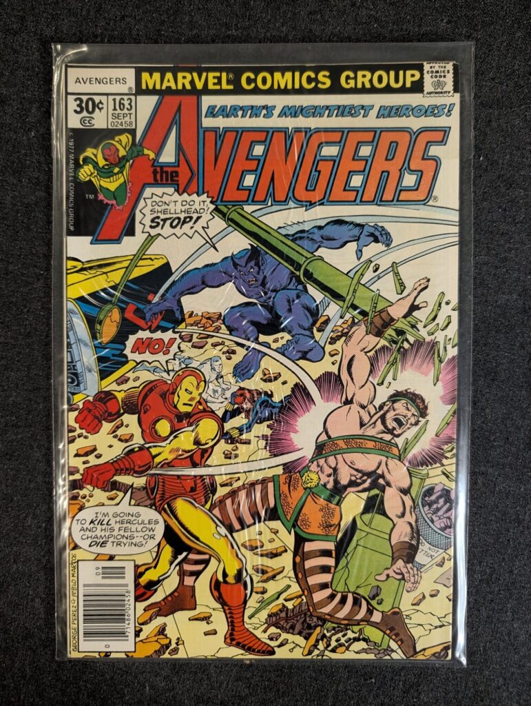 The Avengers #163 front cover