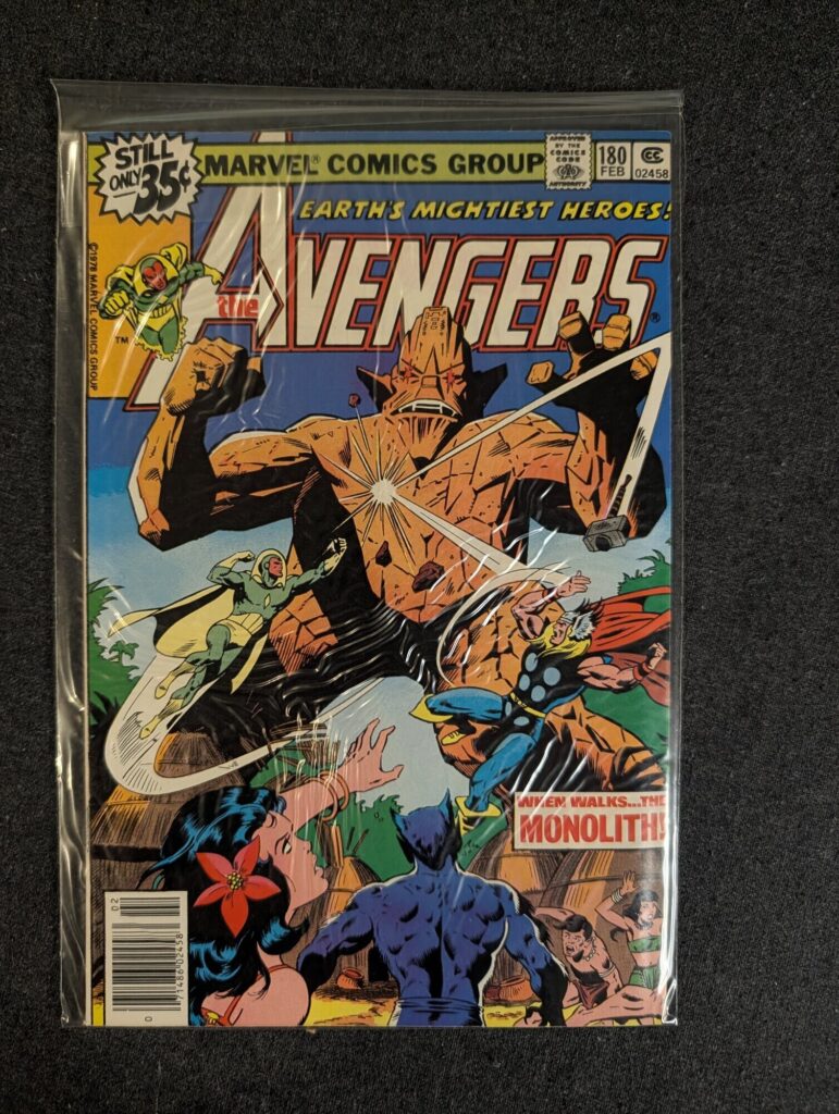The Avengers #180 front cover