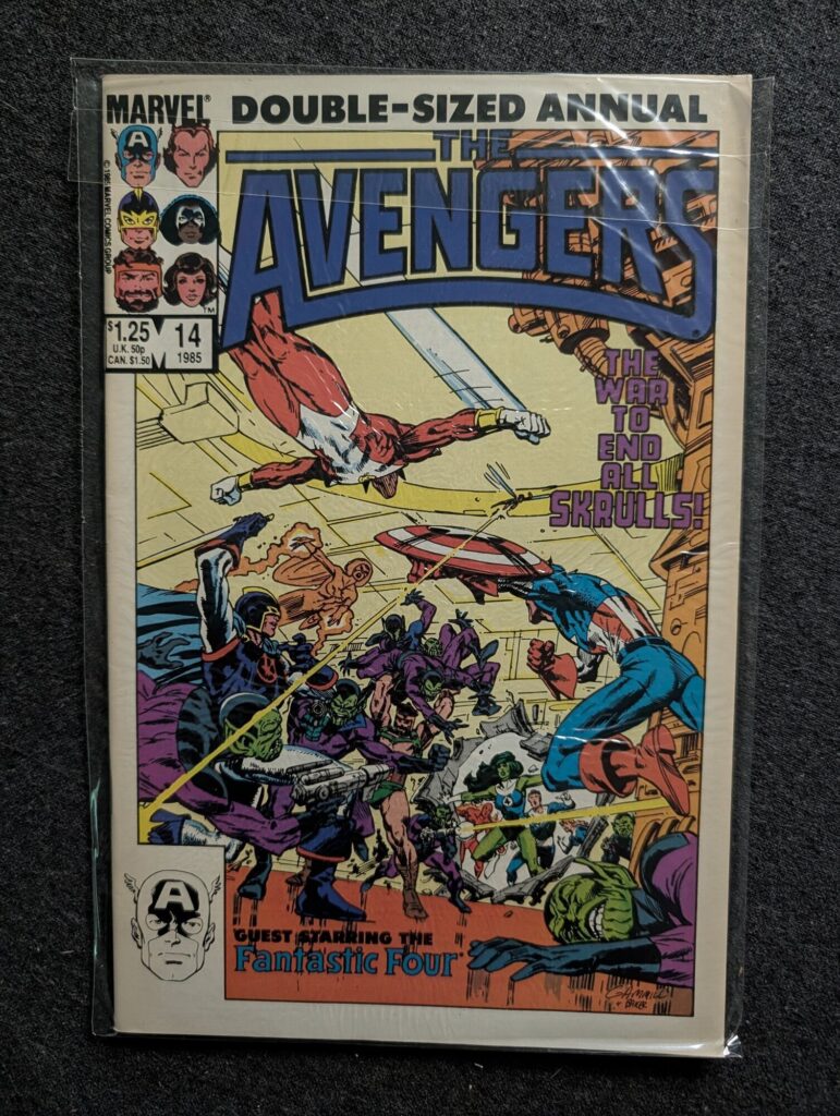 The Avengers Annual #14 front cover