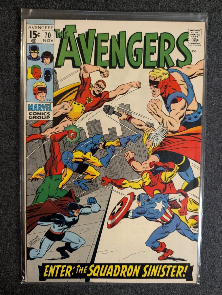 The Avengers #70 front cover