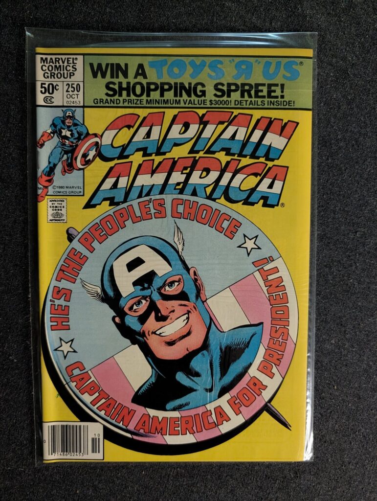 Captain America #250 front cover