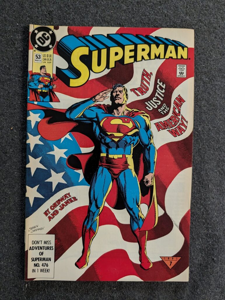 Superman #53 front cover