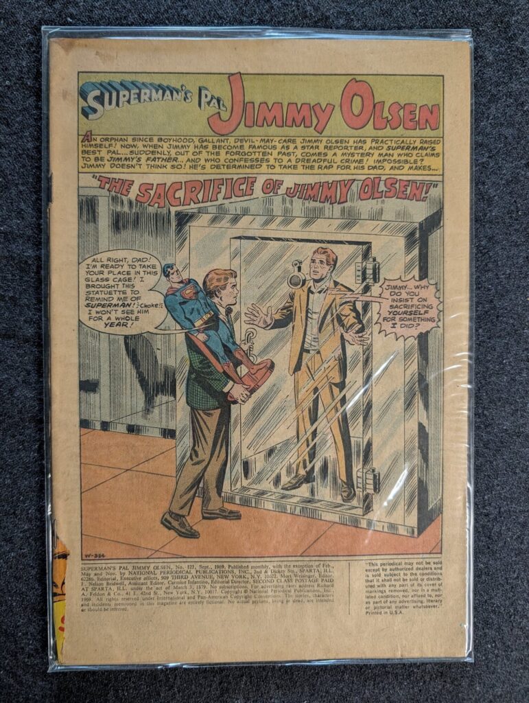 Superman's Pal Jimmy Olsen #123 front cover