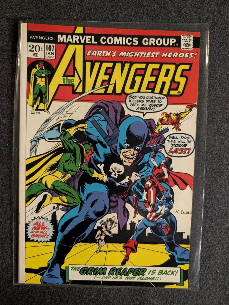 The Avengers #107 front cover