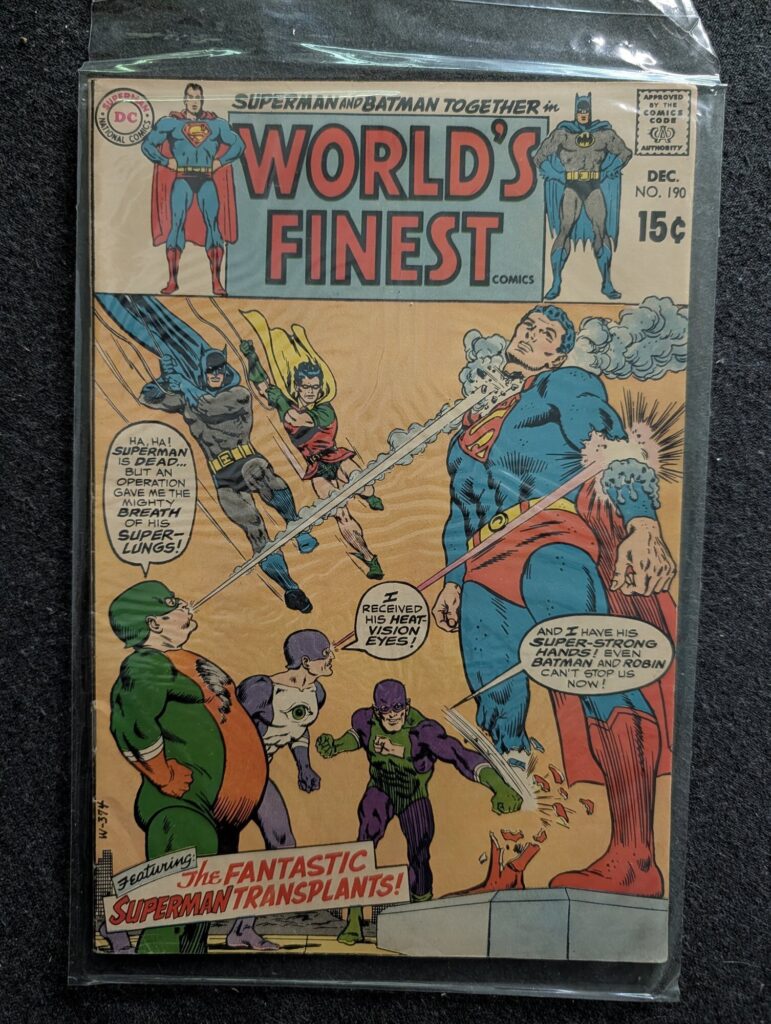 World's Finest Comics #190 front cover