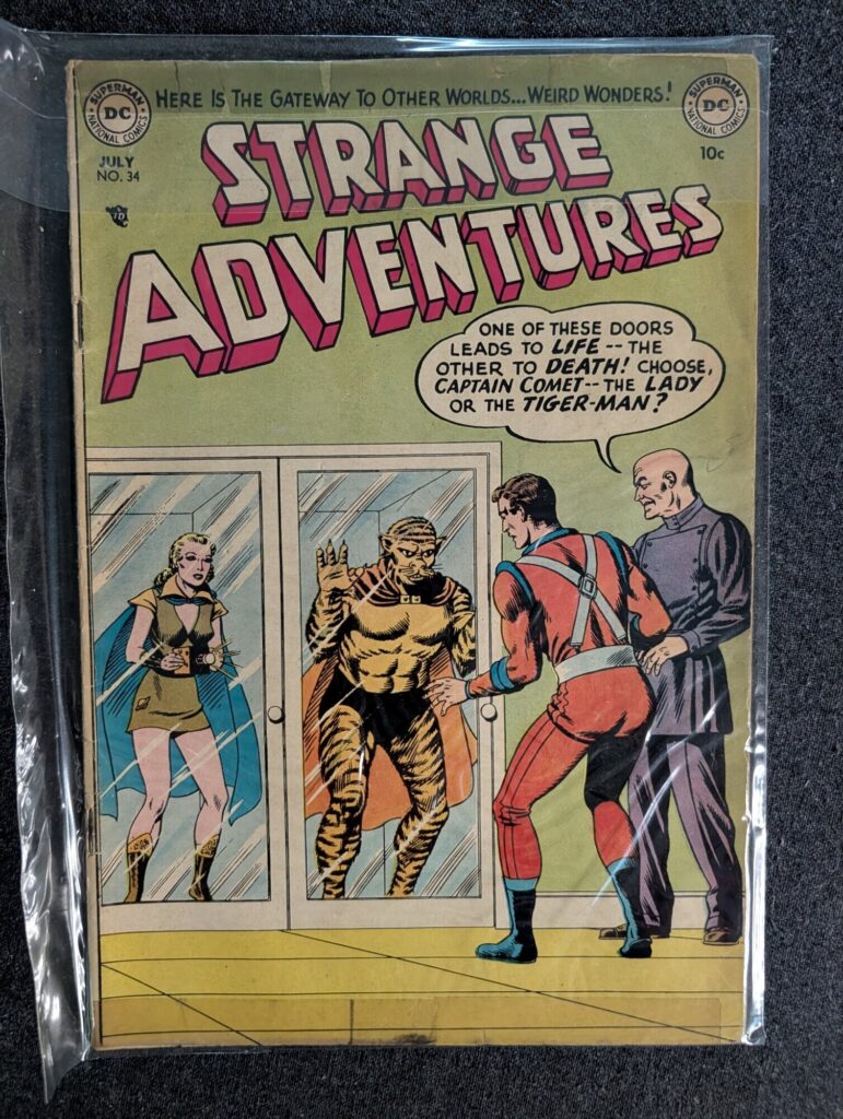 Strange Adventures #34 front cover