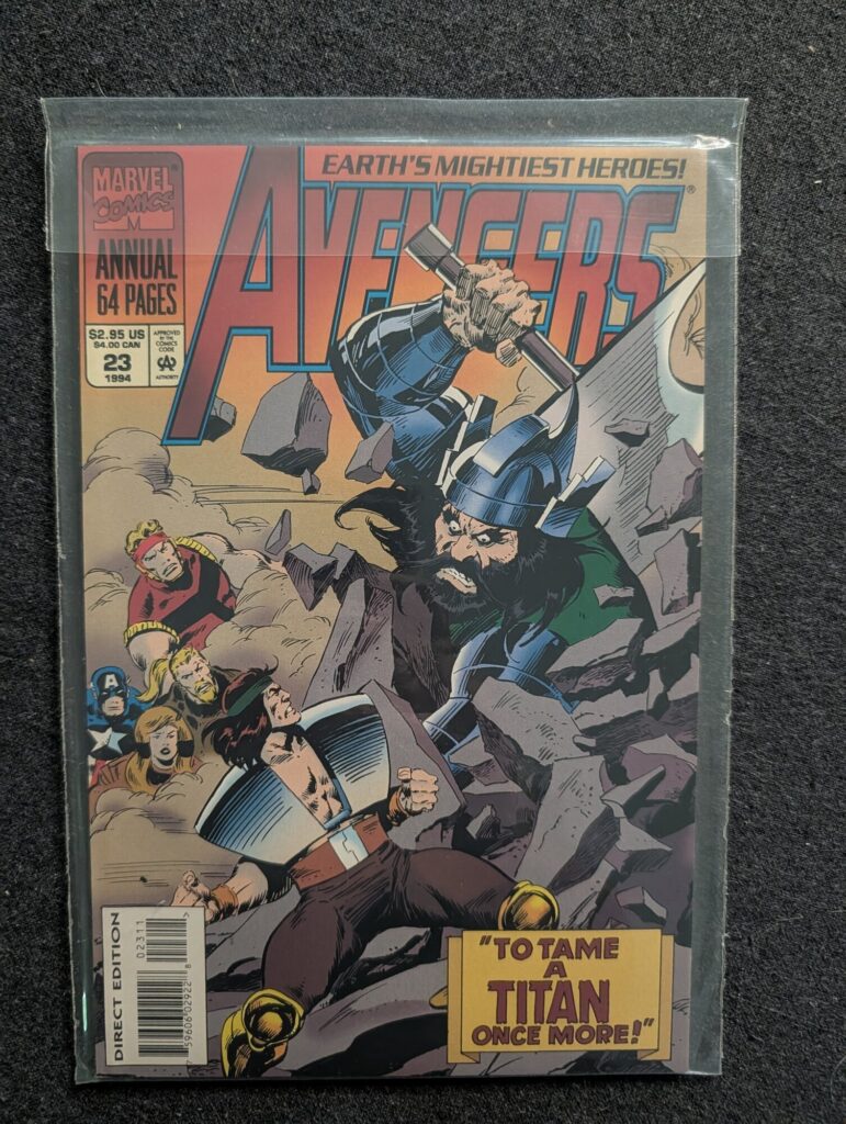 Avengers Annual #23 front cover