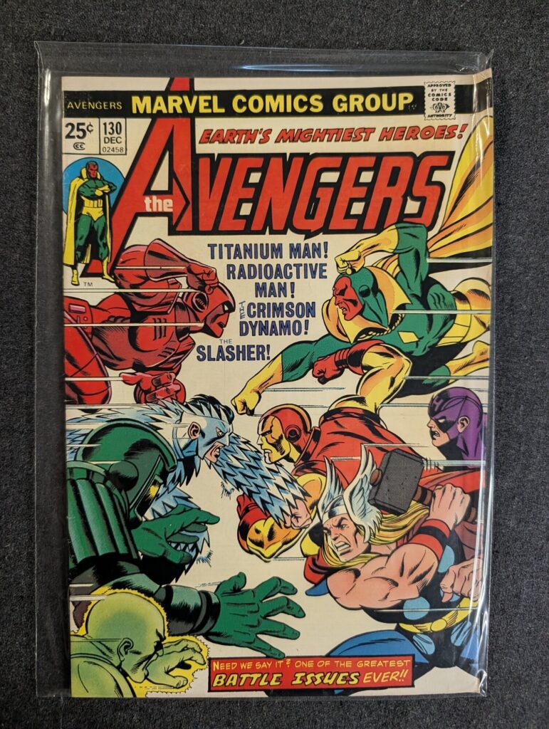The Avengers #130 front cover
