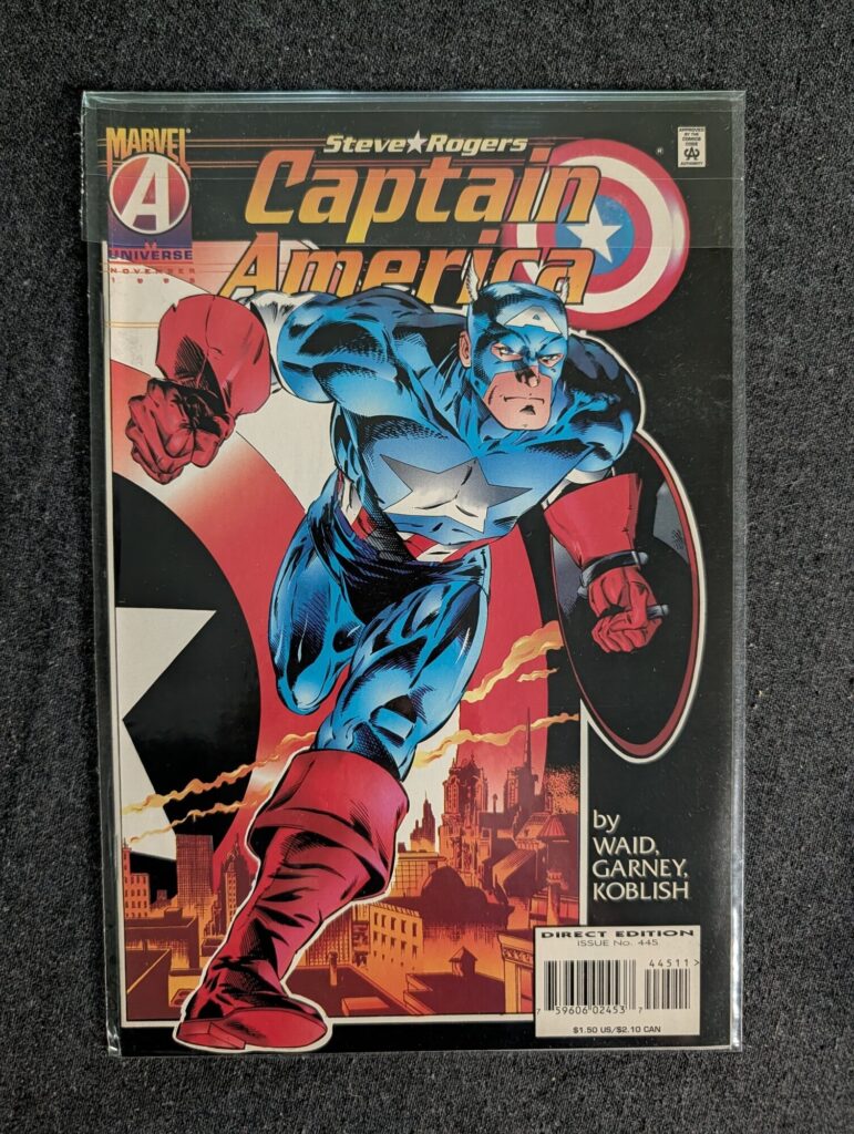 Captain America #445 front cover