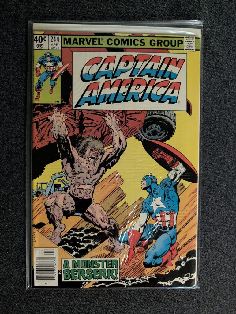 Captain America #244 front cover