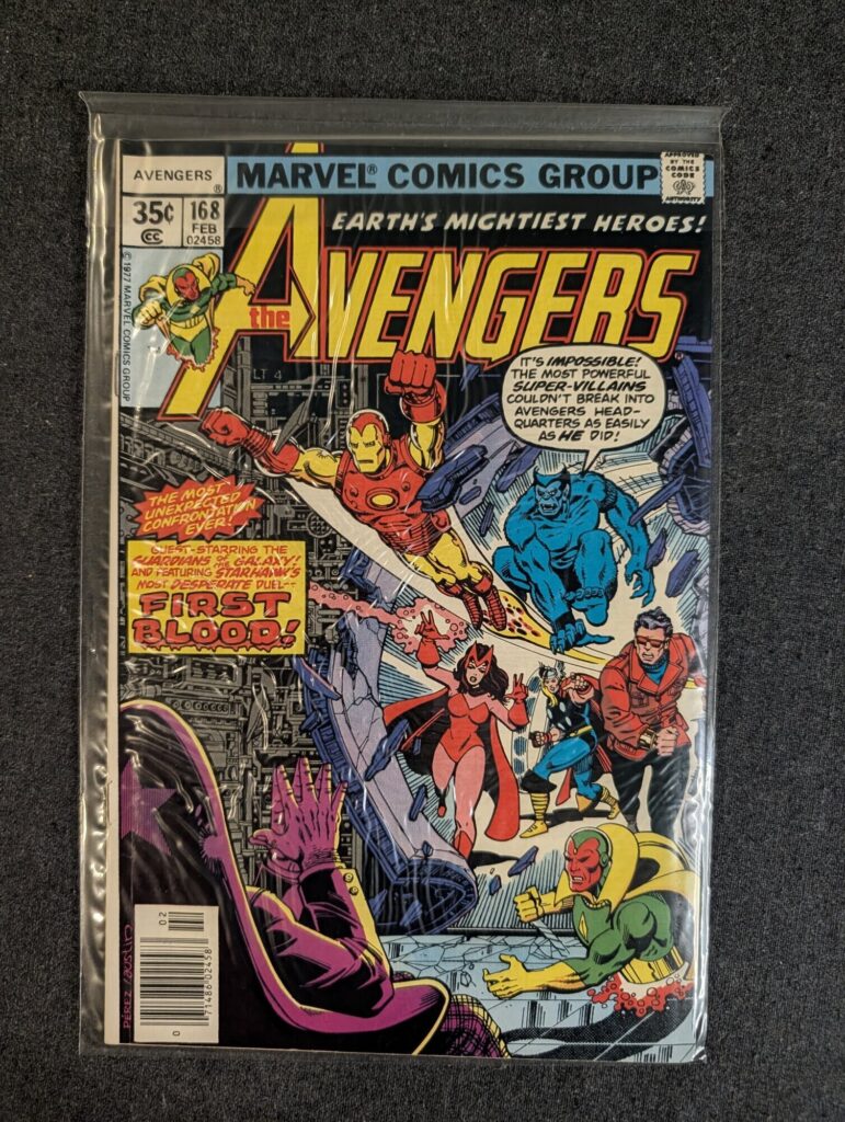 The Avengers #168 front cover