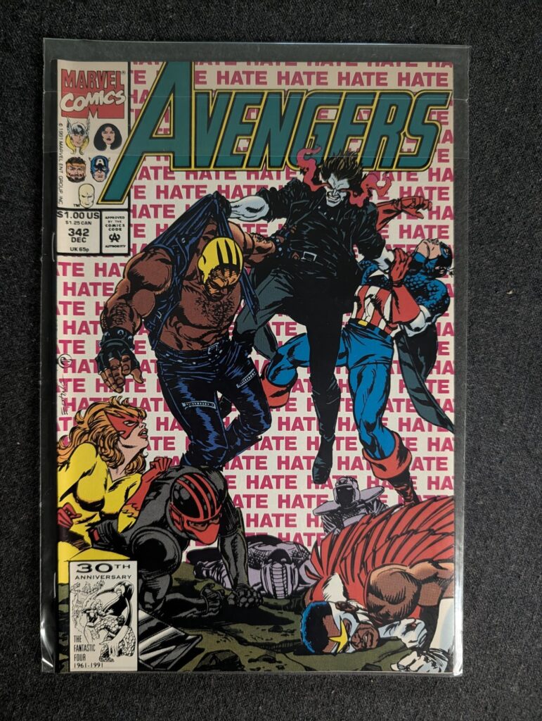 The Avengers #342 front cover