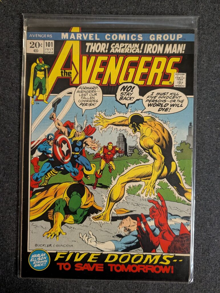 The Avengers #101 front cover