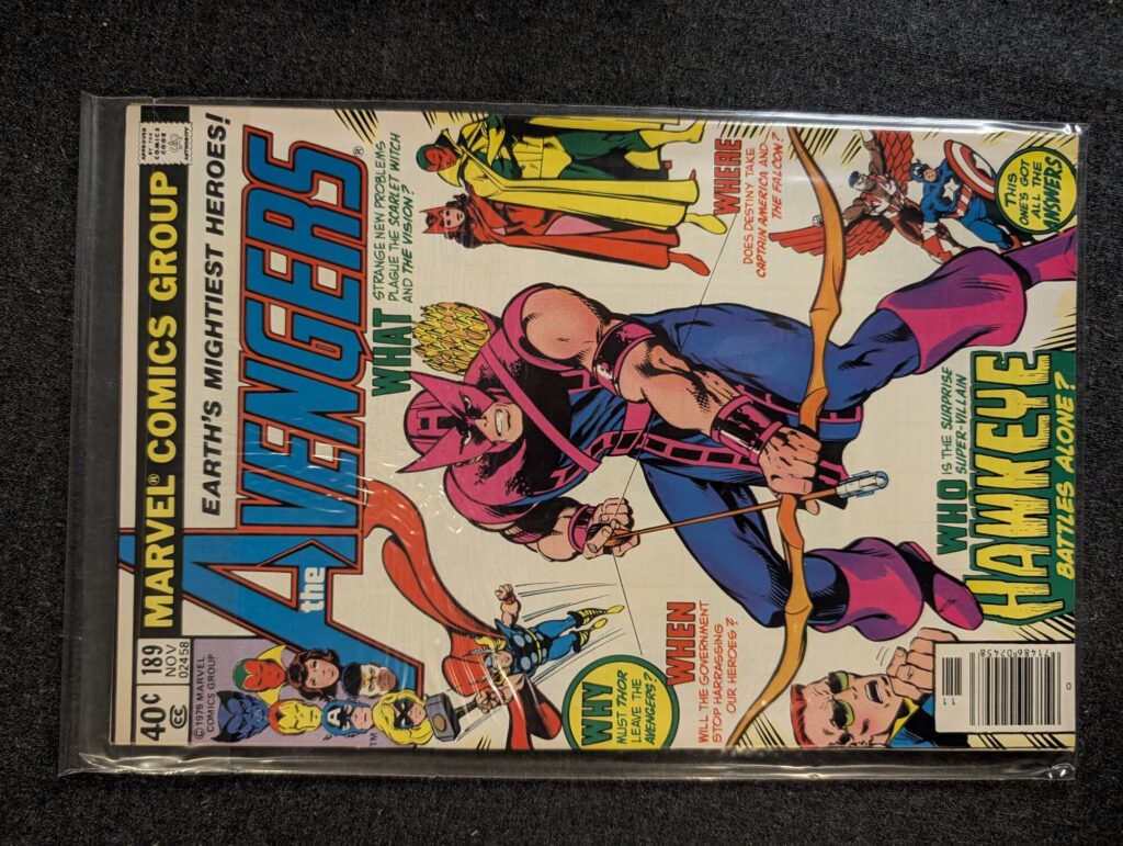 The Avengers #189 front cover