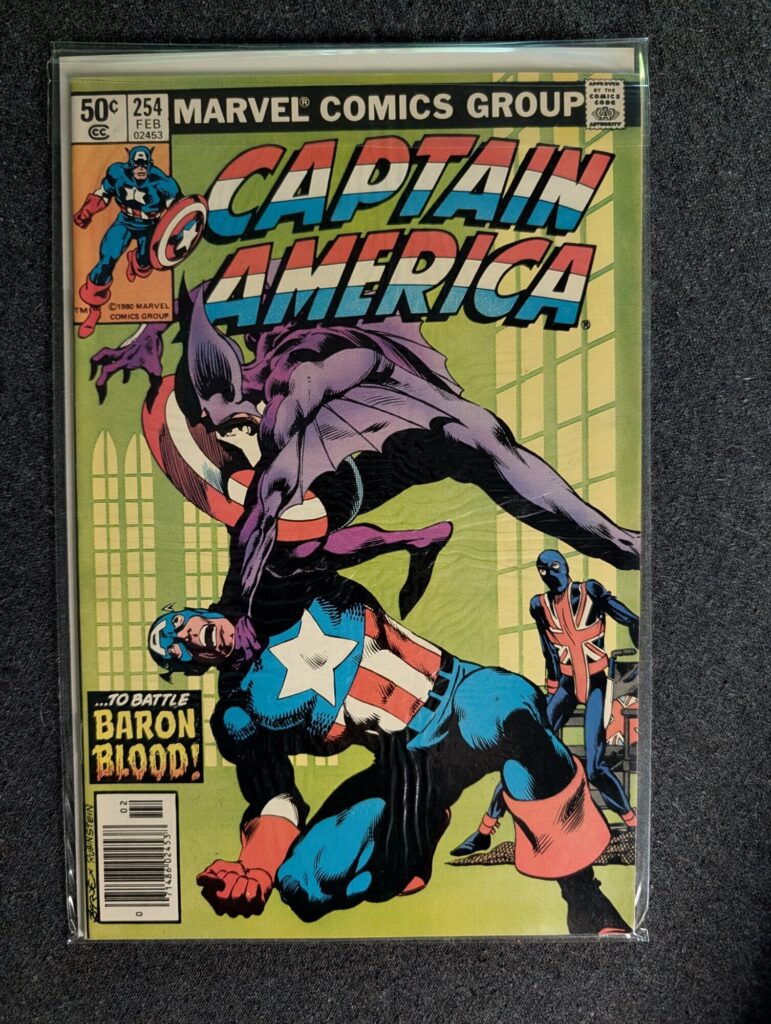 Captain America #254 front cover